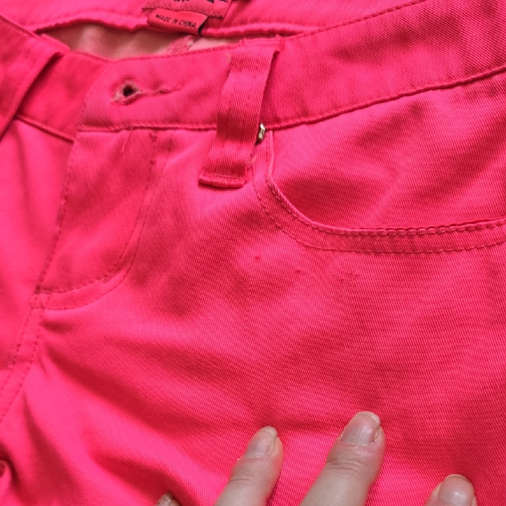 Tripp Nyc Hot Pink Skinny Jeans - Picture 3 of 5